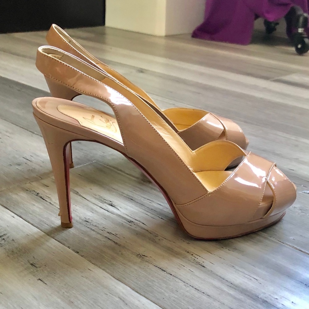 COPY - Christian louboutin SOSO 100 Patent Calf 37